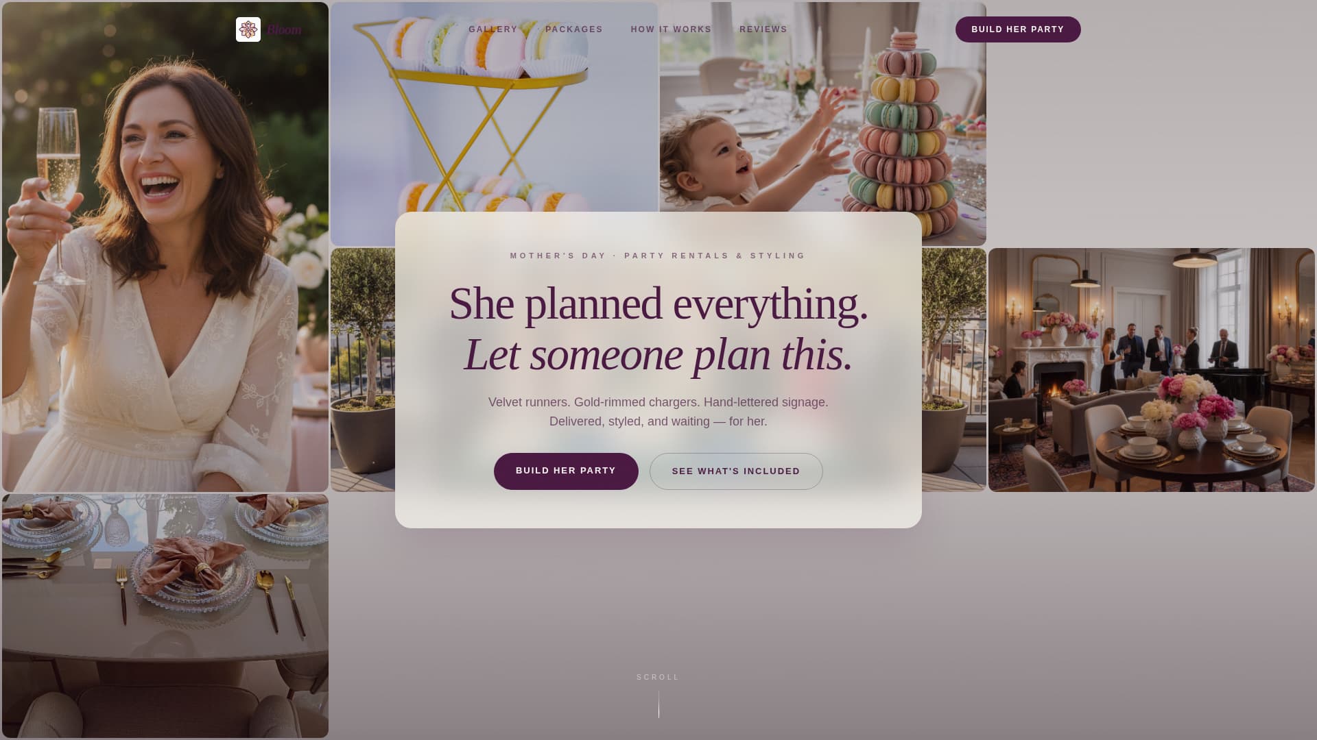 Bloom - Luxe Celebration Landing Page Template