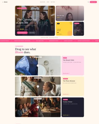 Bloom - Luxe Motherdaughter Landing Page Template