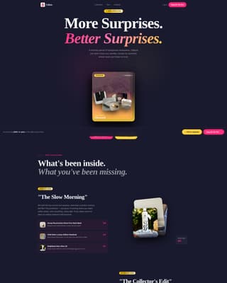 Unbox - Luxe Subscription Landing Page Template