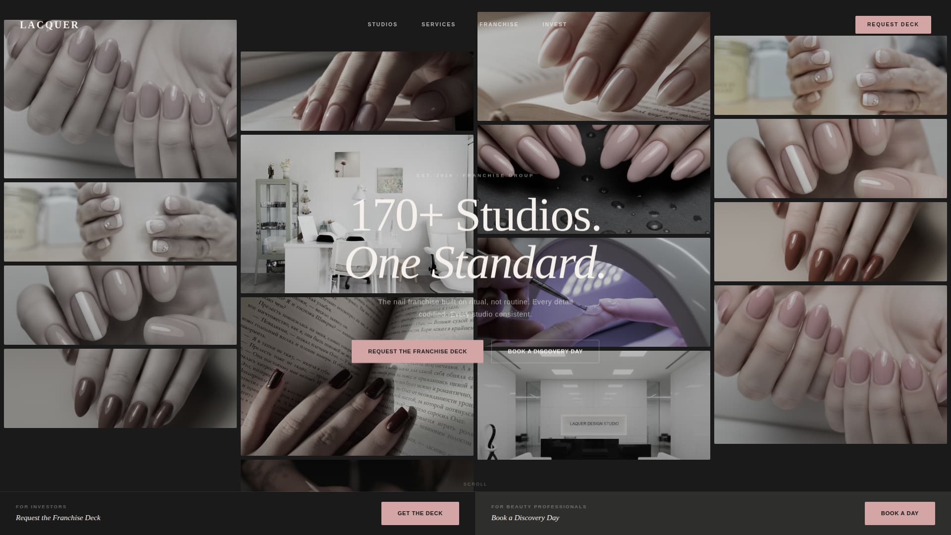Lacquer - Luxe Nailfranchise Landing Page Template