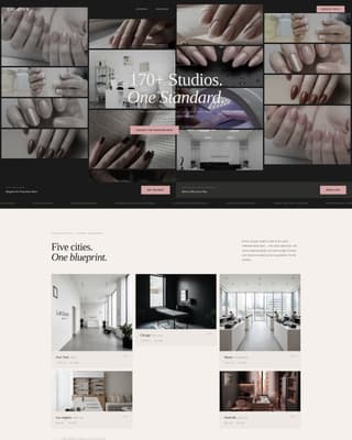 Lacquer - Luxe Nailfranchise Landing Page Template