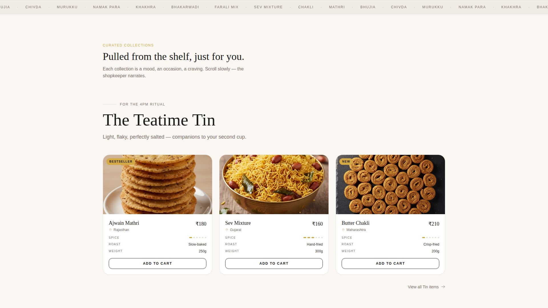 Namkeen - Artisan Snack Landing Page Template