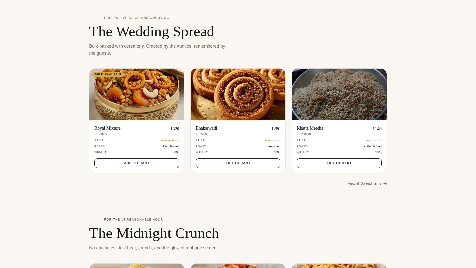 Namkeen - Artisan Snack Landing Page Template