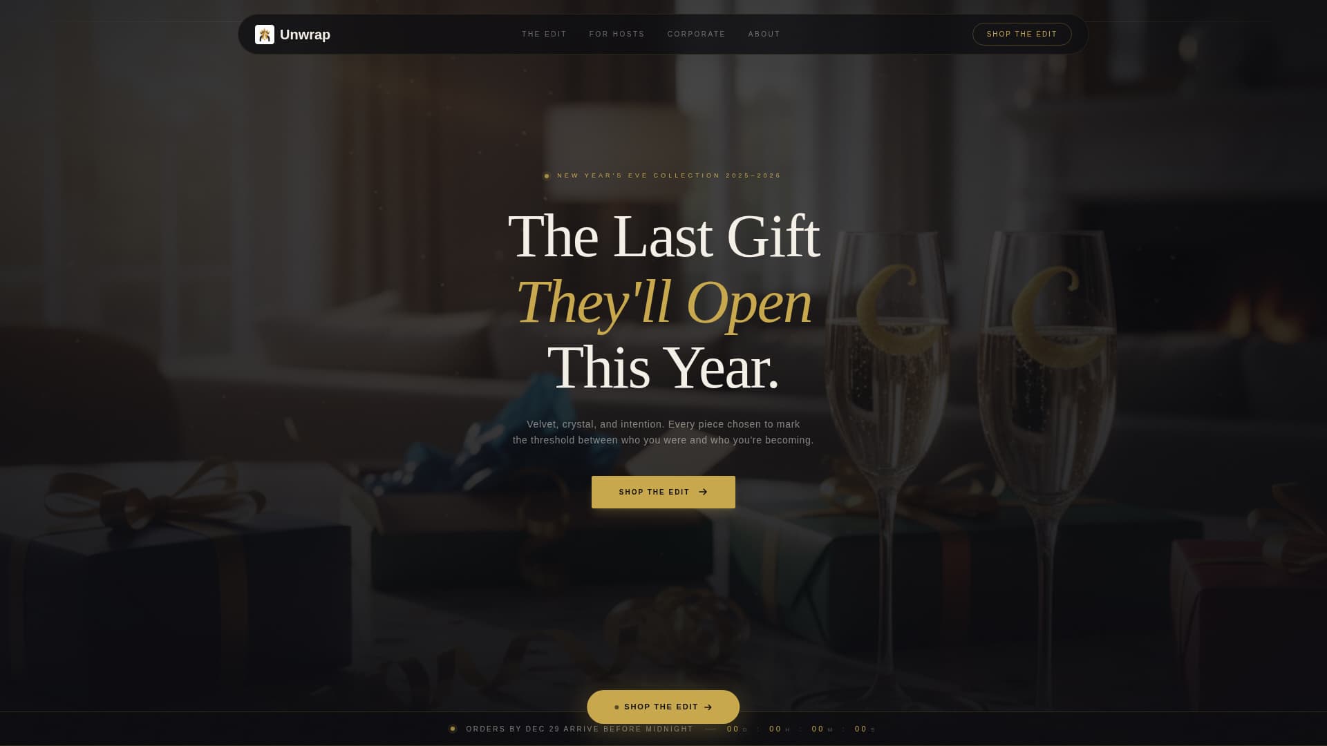 Unwrap - Luxe Gift Landing Page Template