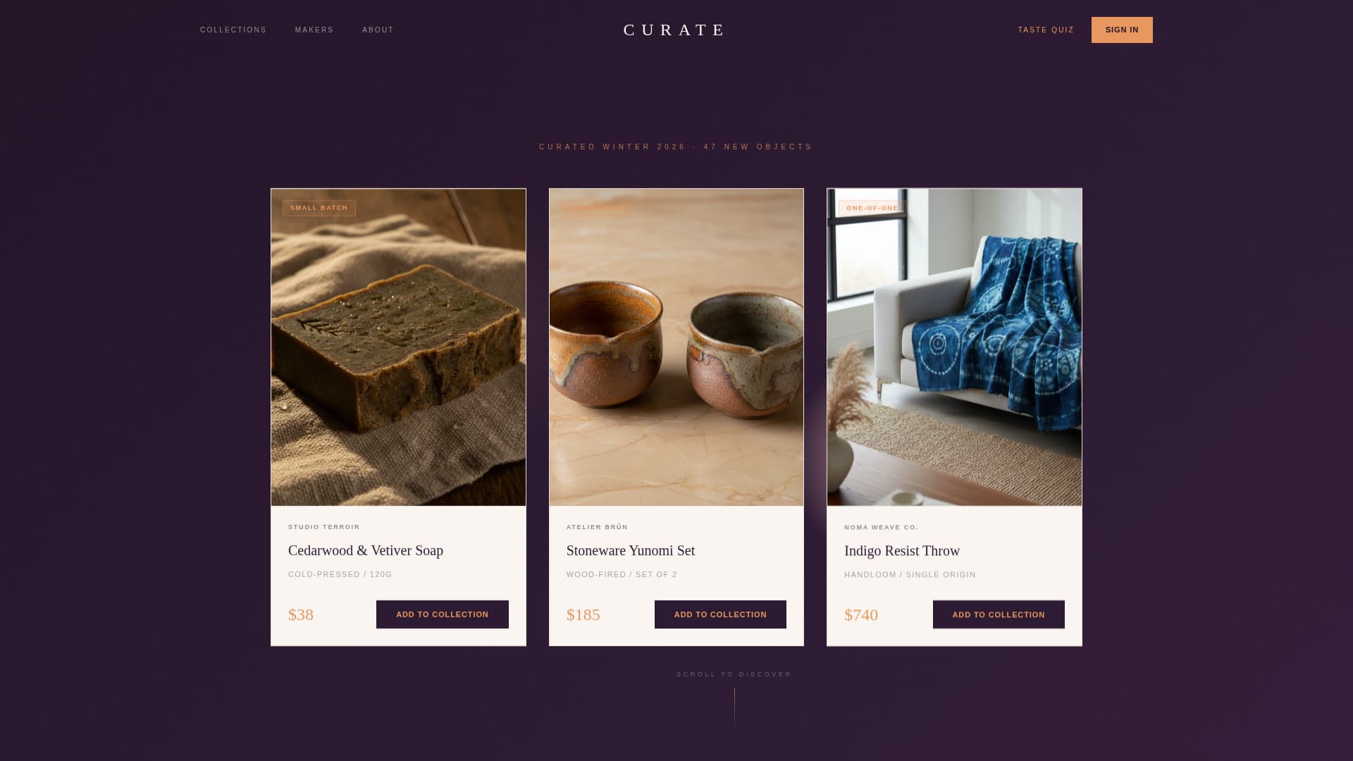 Curate - Sunsetgradient Multivendor Landing Page Template