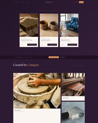 Curate - Sunsetgradient Multivendor Landing Page Template