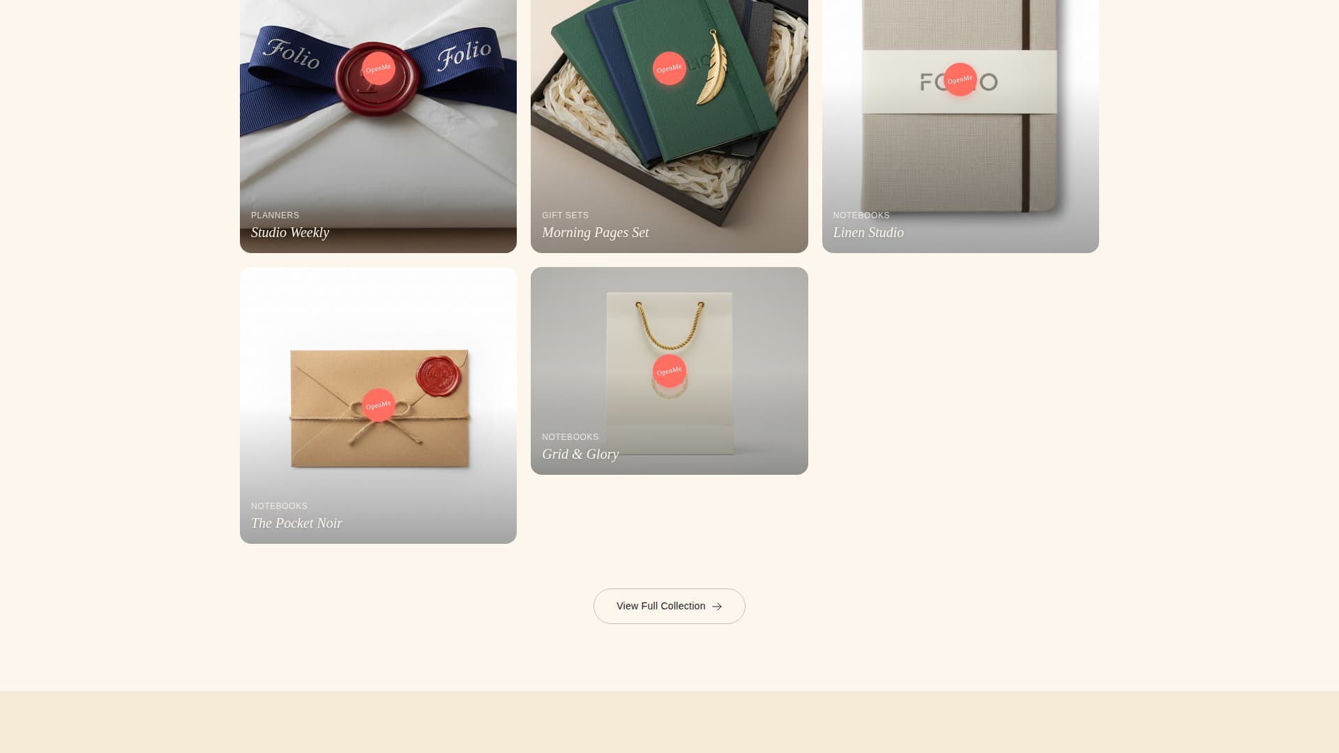 Folio - Luxe Stationery Landing Page Template