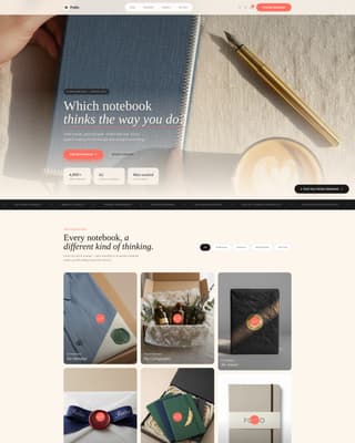 Folio - Luxe Stationery Landing Page Template