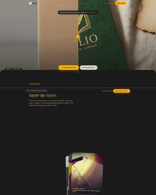 Folio - Luxe Notebooks Landing Page Template