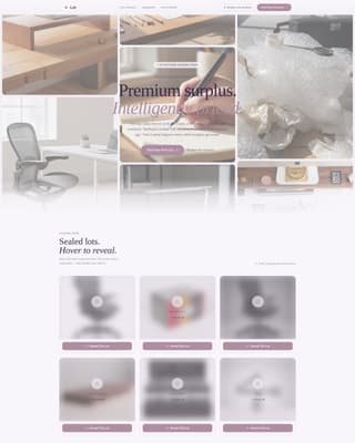 Lot - Luxe Officesupplies Landing Page Template