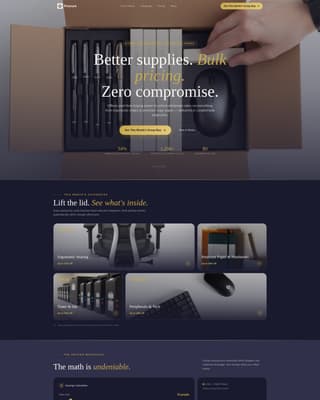 Procure - Wholesale Officesupplies Landing Page Template