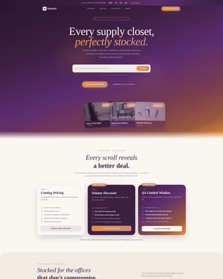 Restock - Premium Officesupplies Landing Page Template