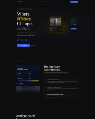 Torch - Exclusive Memorabilia Landing Page Template