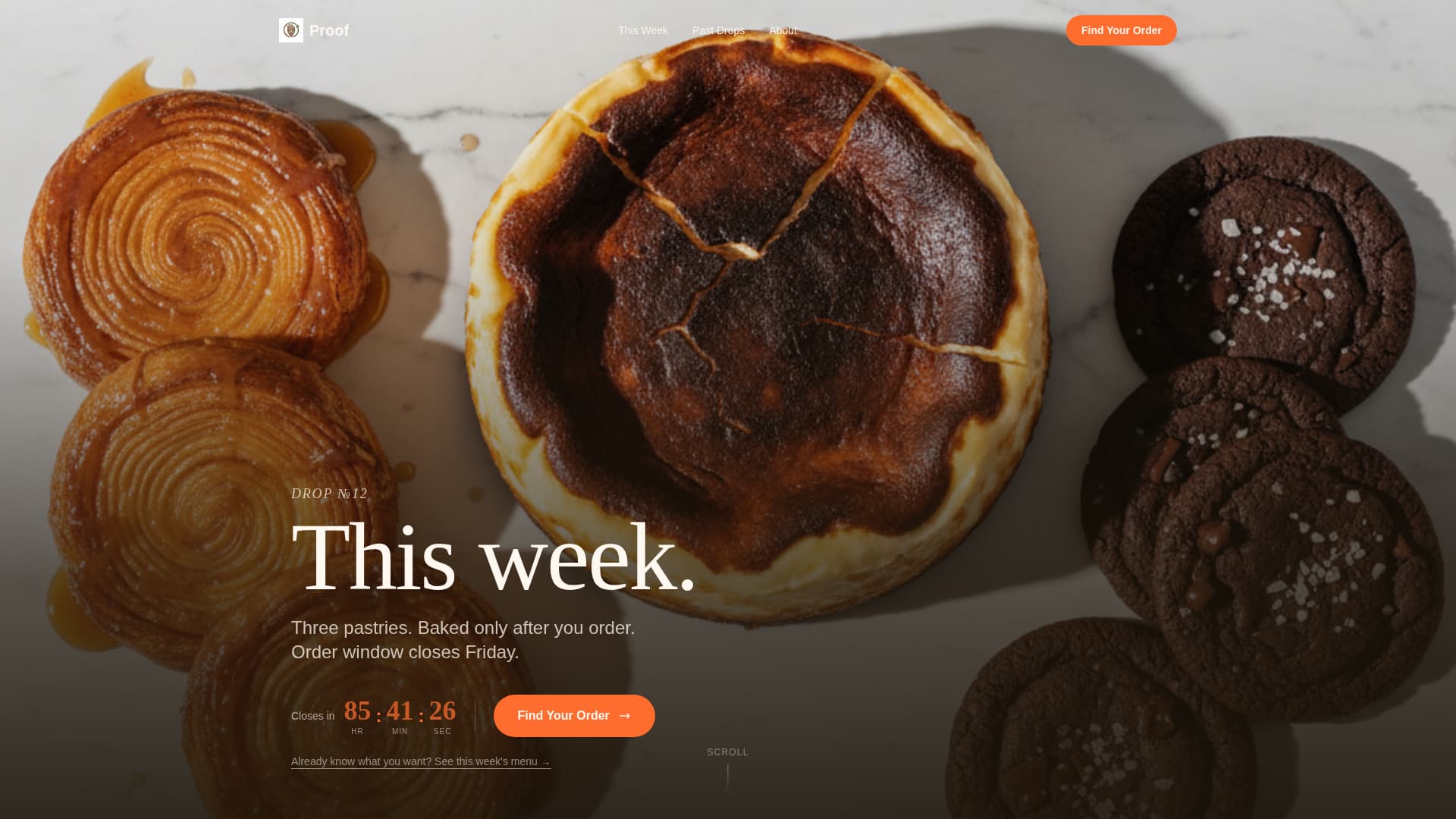 Proof - Exclusive Bakery Landing Page Template