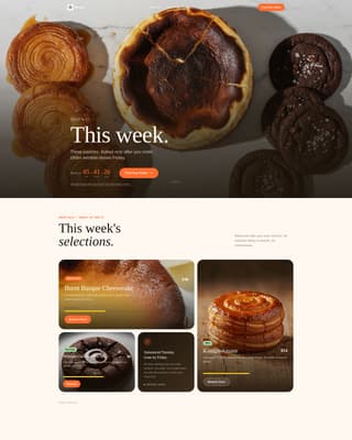 Proof - Exclusive Bakery Landing Page Template