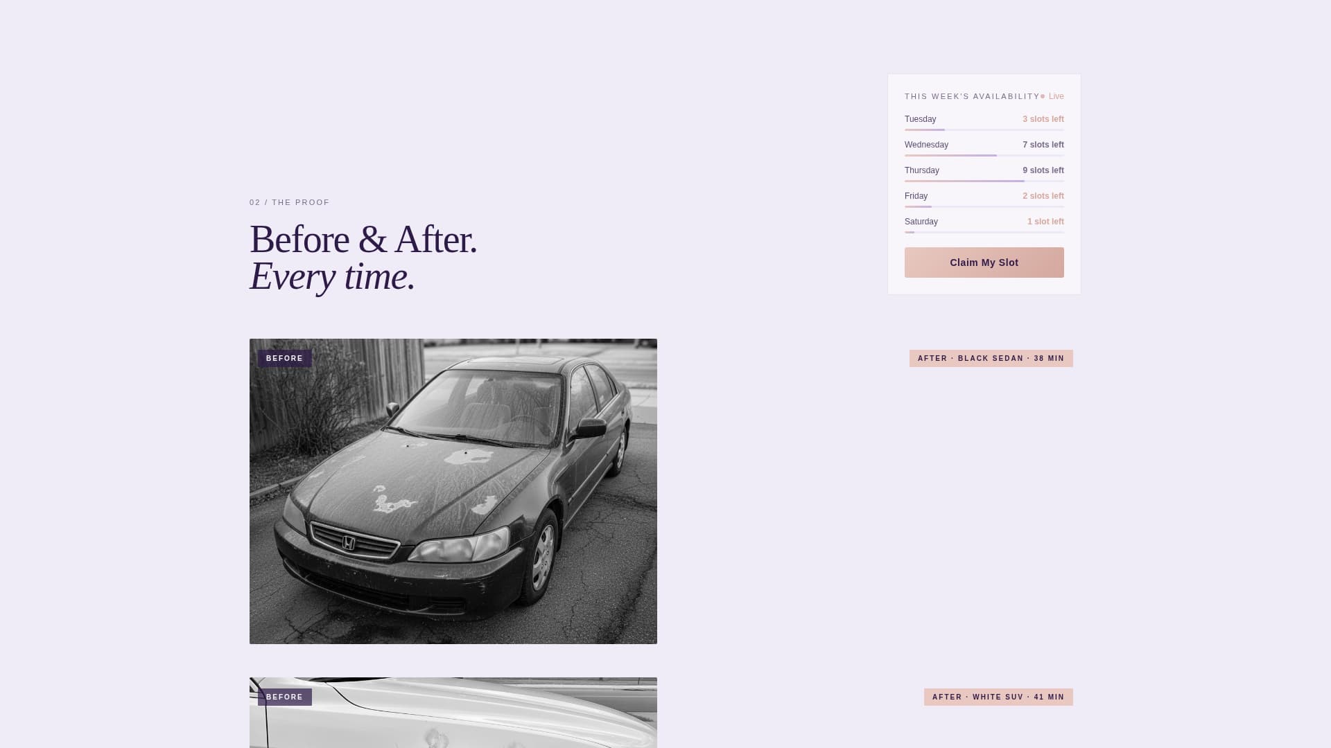 Gleam - Premium Carwash Landing Page Template