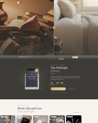 Books & Stationery Store Booking Website Template