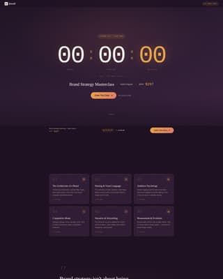 Enroll - Exclusive Masterclass Landing Page Template