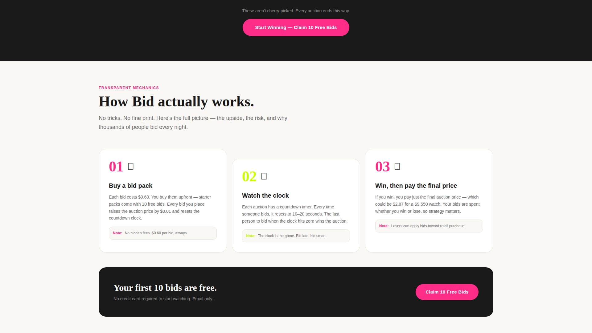 Bid - Electrifying Auction Landing Page Template