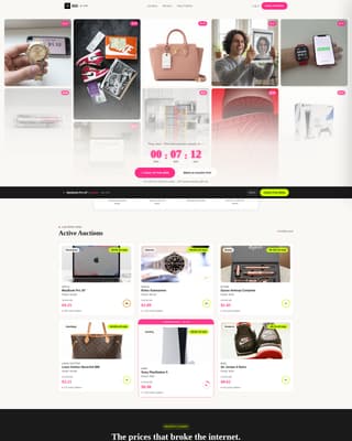 Bid - Electrifying Auction Landing Page Template