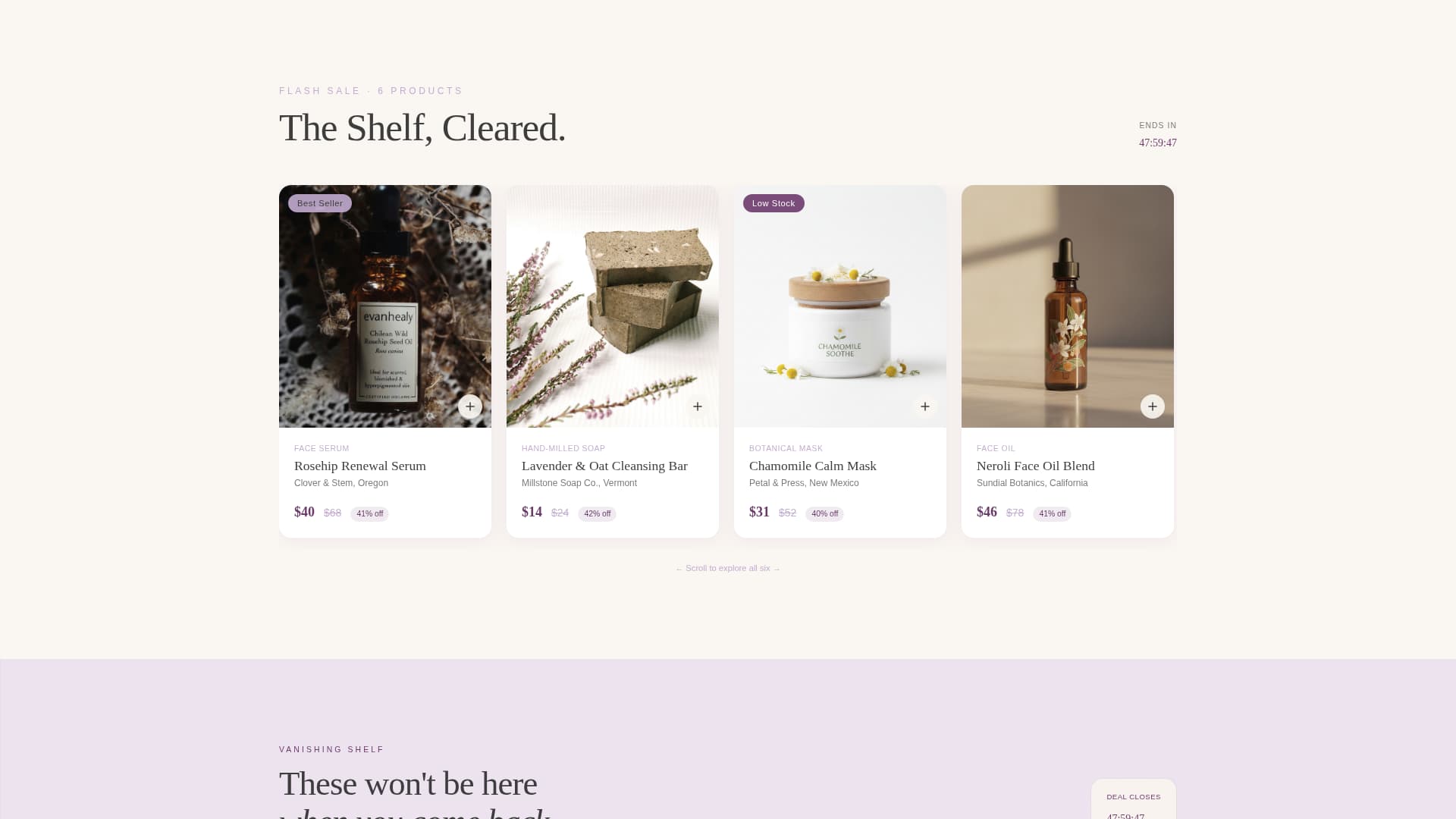 Bloom - Luxe Botanical Landing Page Template