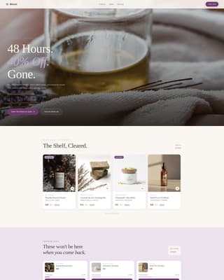 Bloom - Luxe Botanical Landing Page Template