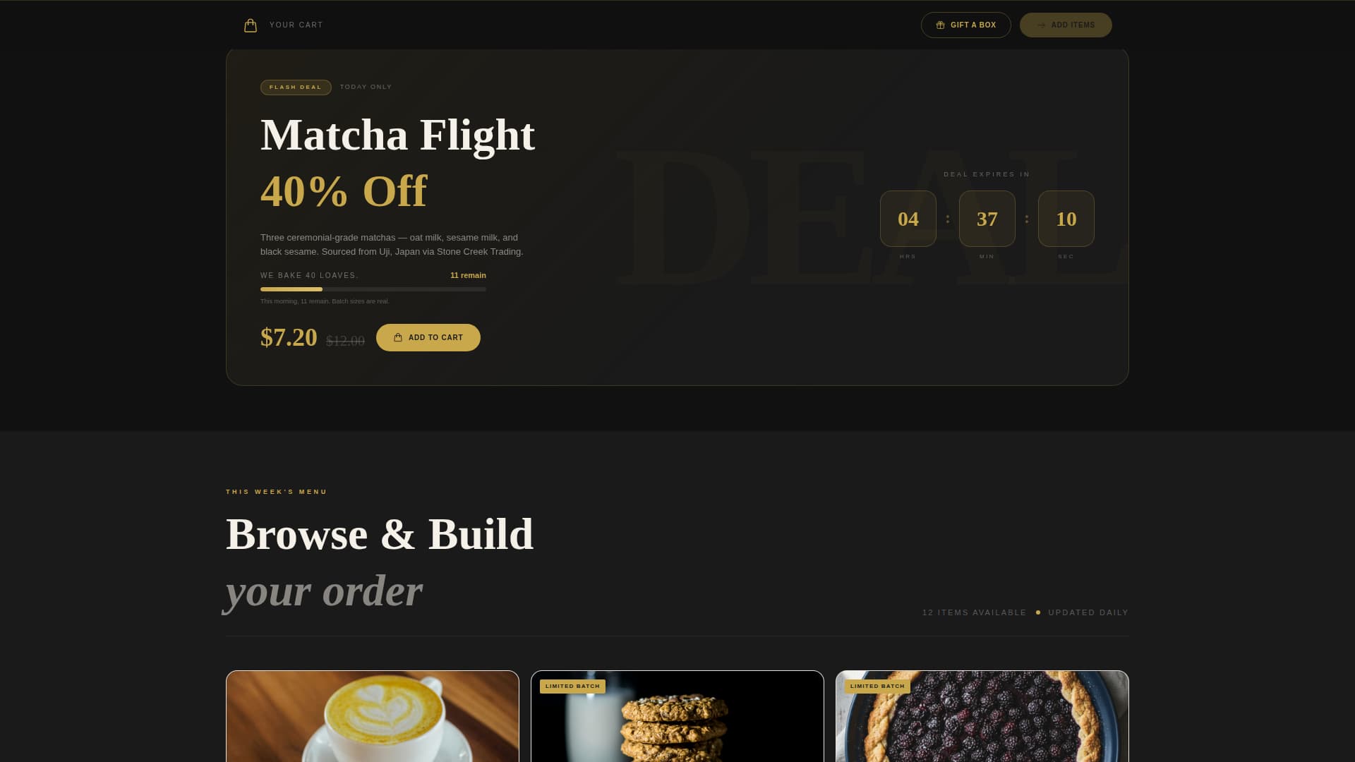 Sprout - Artisan Café Landing Page Template