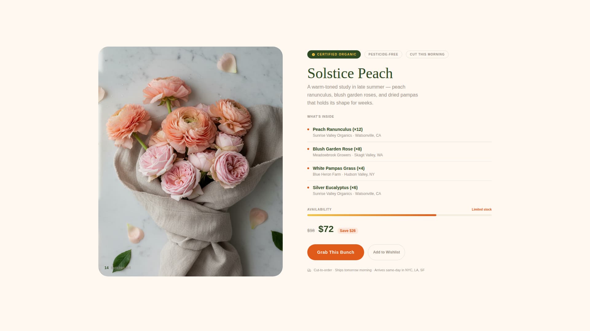 Bloom - Luxe Organic Landing Page Template