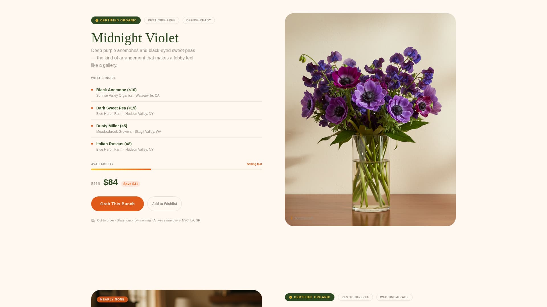 Bloom - Luxe Organic Landing Page Template
