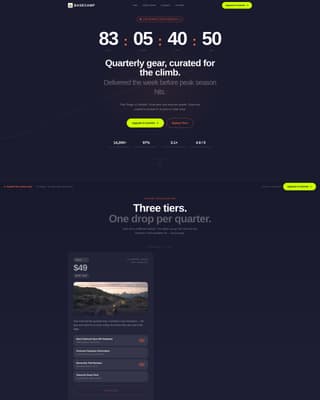 Basecamp - Rugged Adventure Landing Page Template