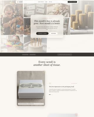 Confetti - Curated Party Landing Page Template