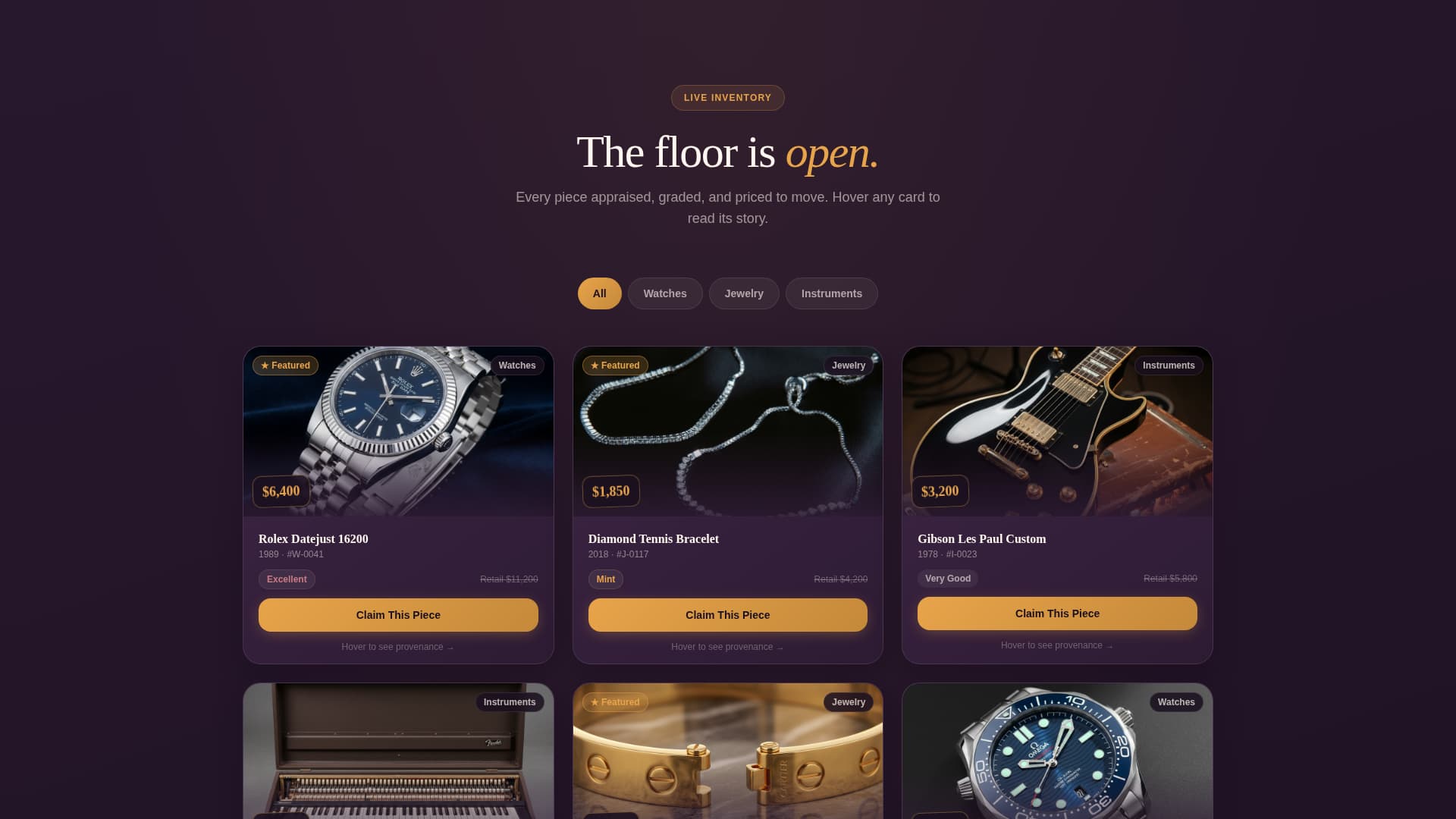 Pledge - Luxe Pawnshop Landing Page Template