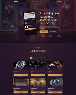Pledge - Luxe Pawnshop Landing Page Template