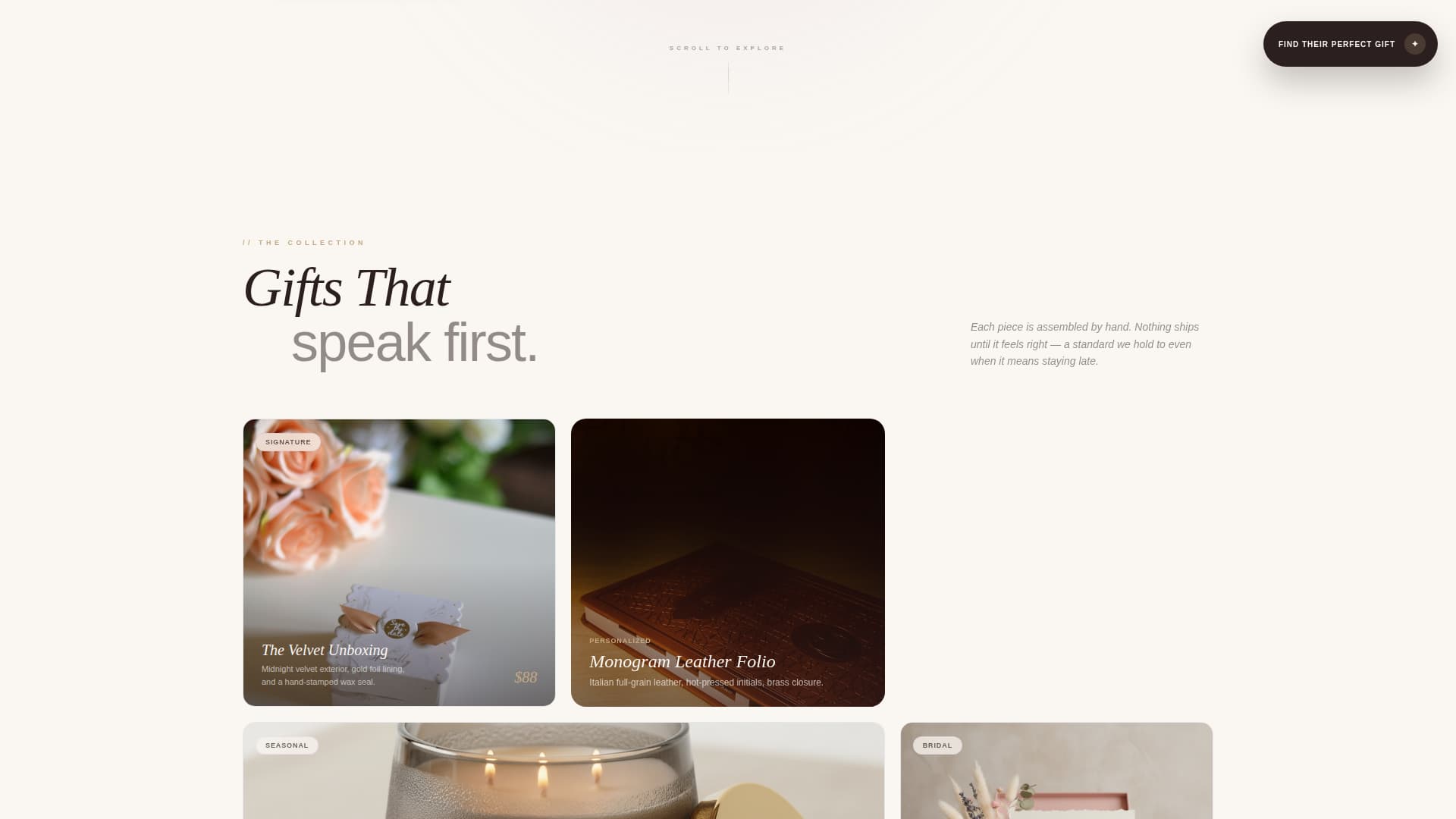 Luxegift - Exquisite Personalized Gift Landing Page Template