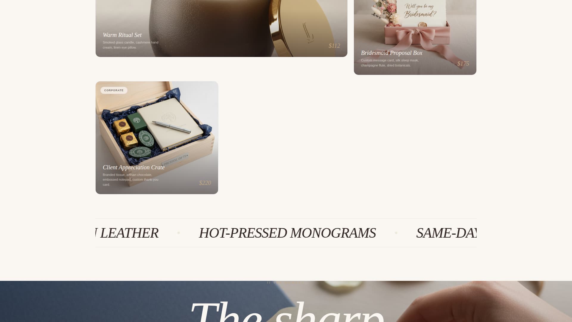 Luxegift - Exquisite Personalized Gift Landing Page Template