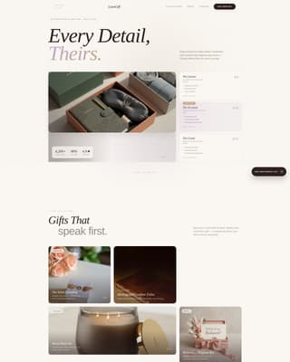 Luxegift - Exquisite Personalized Gift Landing Page Template