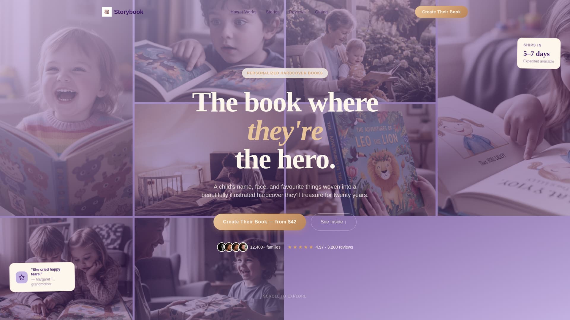 Storybook - Enchanting Children's Book Landing Page Template
