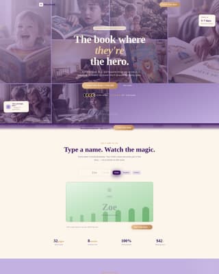 Storybook - Enchanting Children's Book Landing Page Template