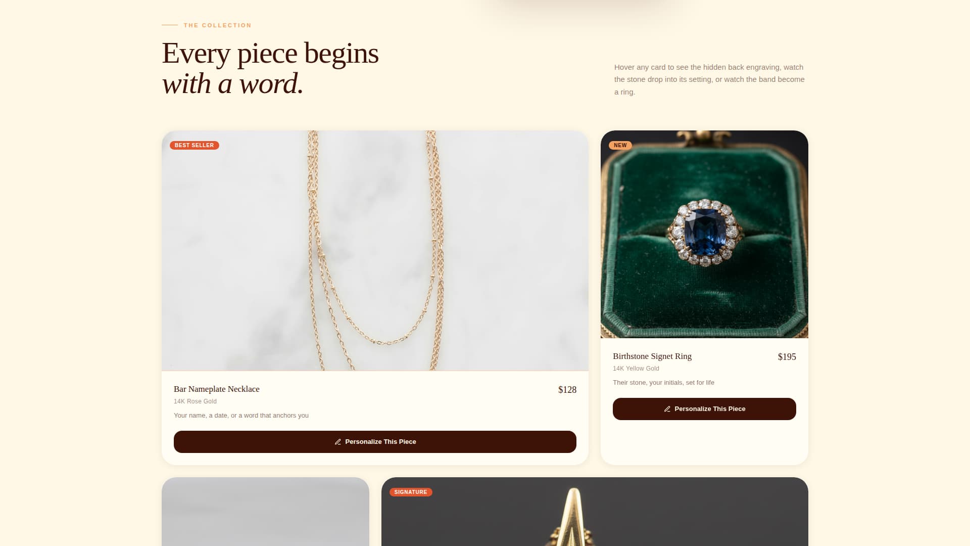 Engrave - Elegant Jewelry Boutique Landing Page Template