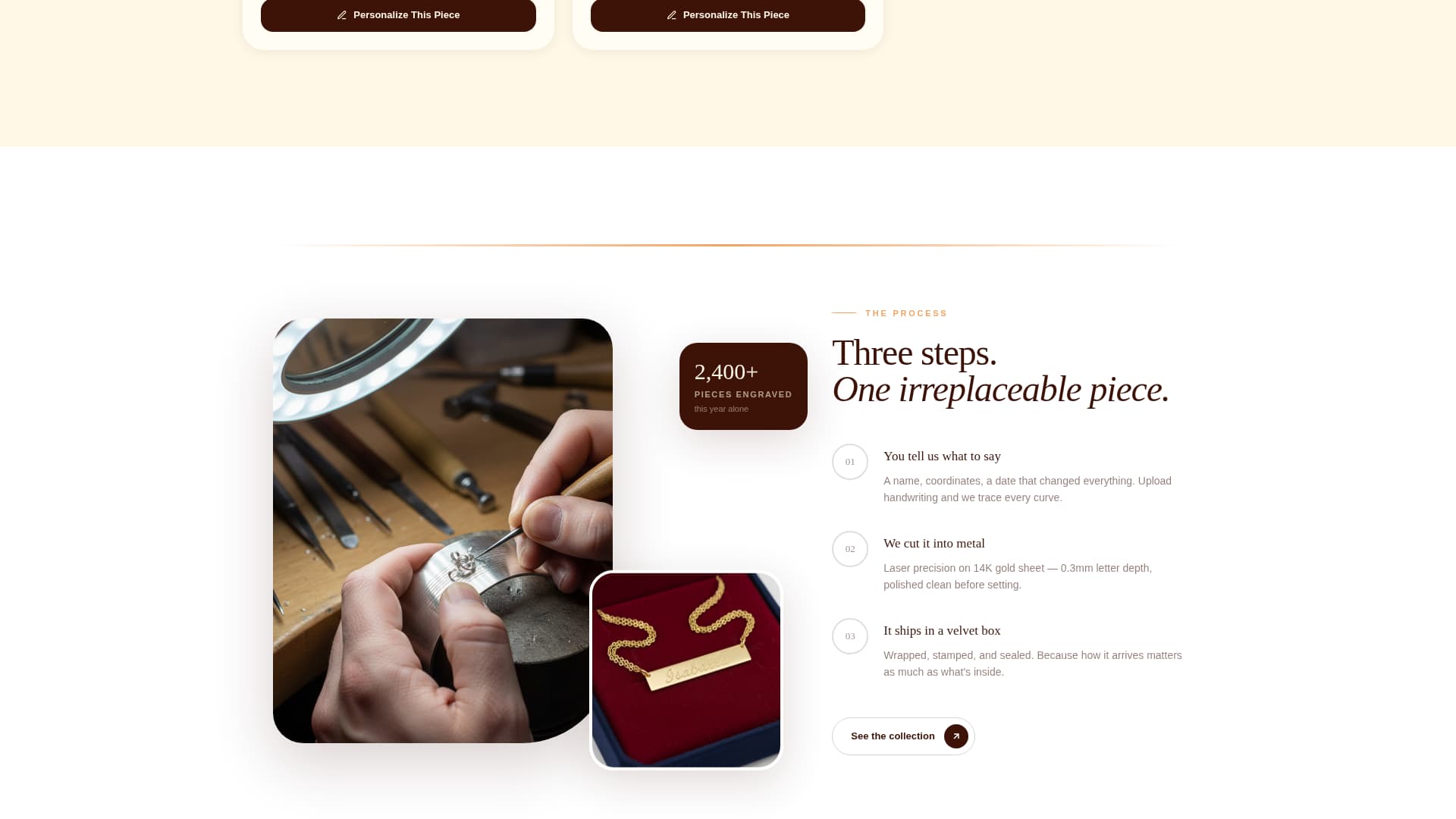 Engrave - Elegant Jewelry Boutique Landing Page Template