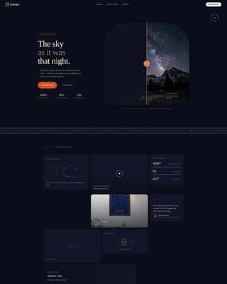 Celestia - Enchanting Starmap Landing Page Template