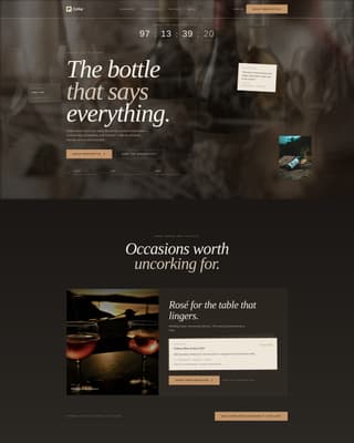 Cellar - Luxe Wine Landing Page Template