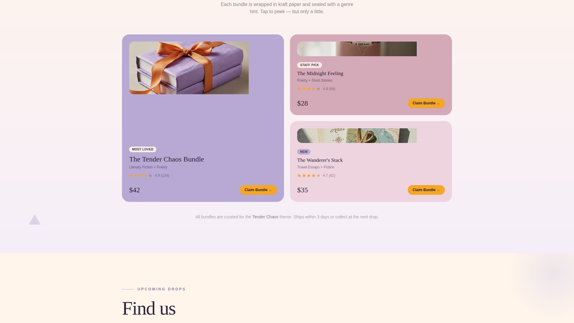 Shelf - Whimsical Bookstore Landing Page Template