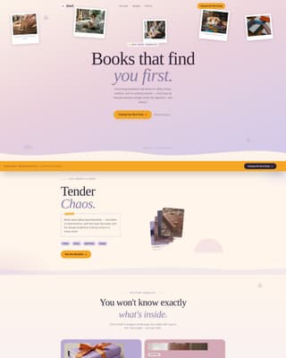 Shelf - Whimsical Bookstore Landing Page Template