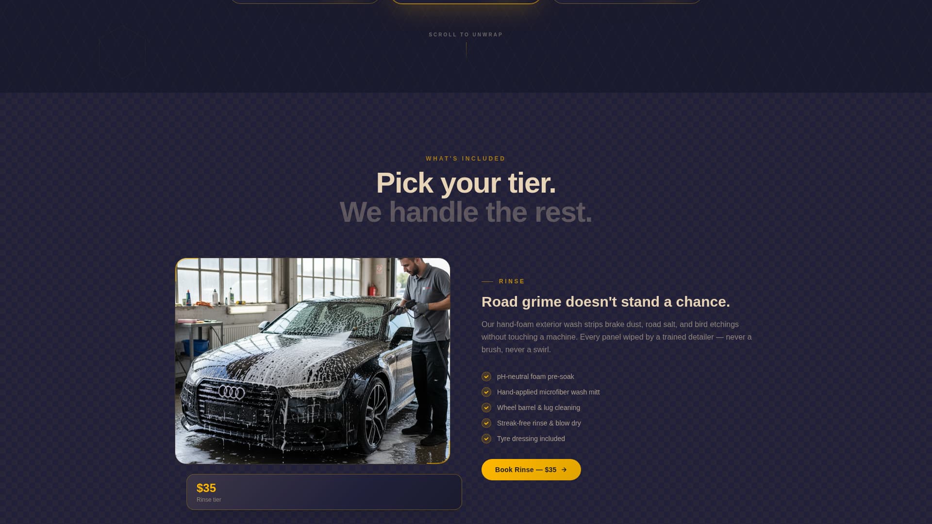 Suds - Gleaming Mobile Wash Landing Page Template