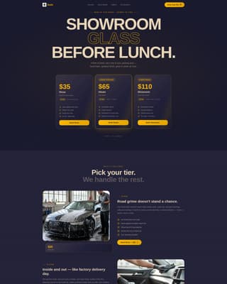 Suds - Gleaming Mobile Wash Landing Page Template