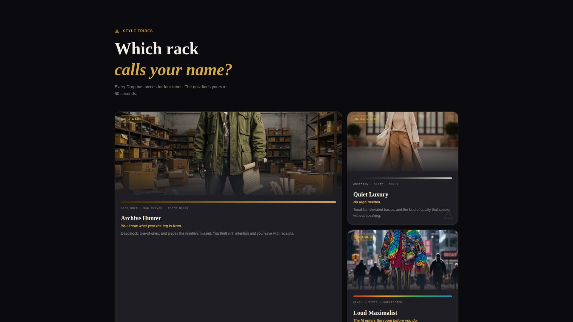Drop - Exclusive Streetwear Landing Page Template