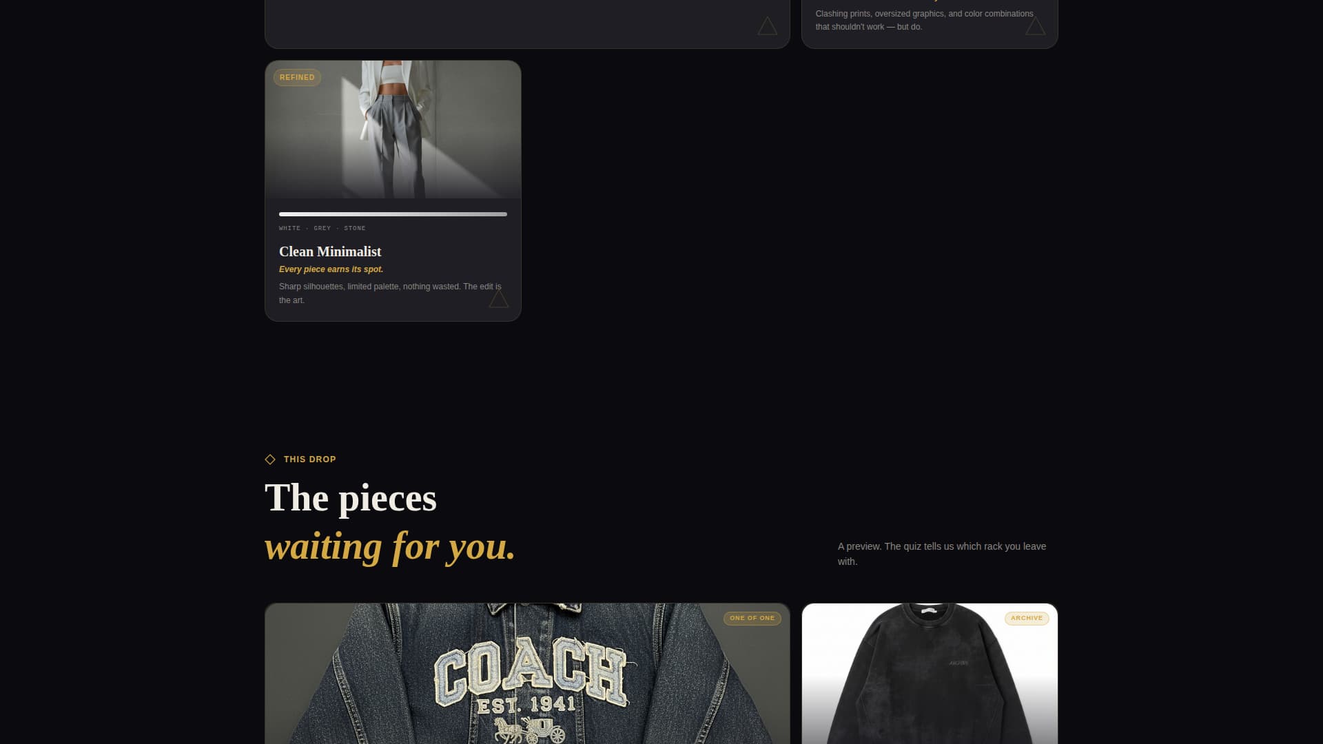 Drop - Exclusive Streetwear Landing Page Template