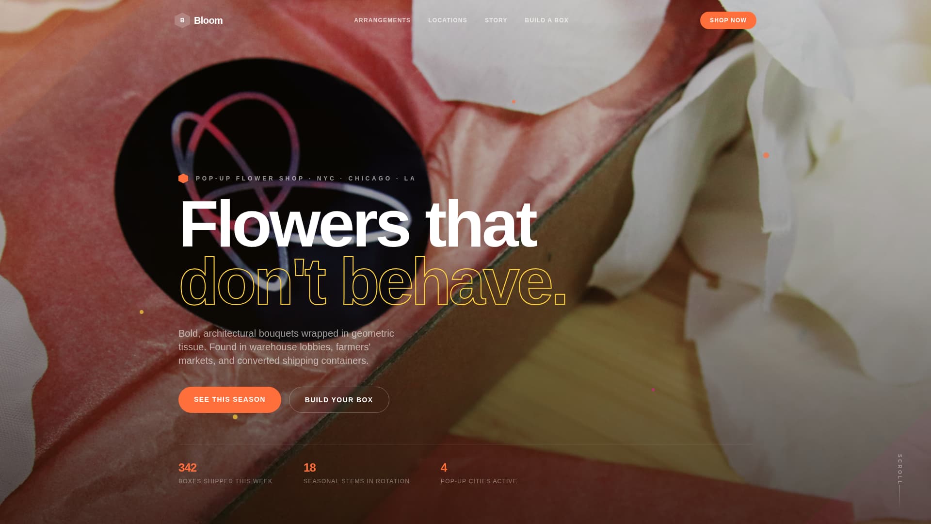 Bloom - Vivid Florals Landing Page Template