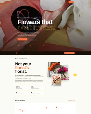 Bloom - Vivid Florals Landing Page Template